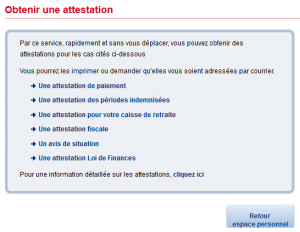 liste des 6 attestations