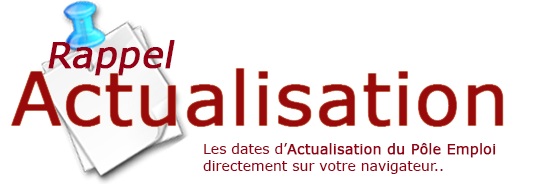 rappel actualisation pole emploi