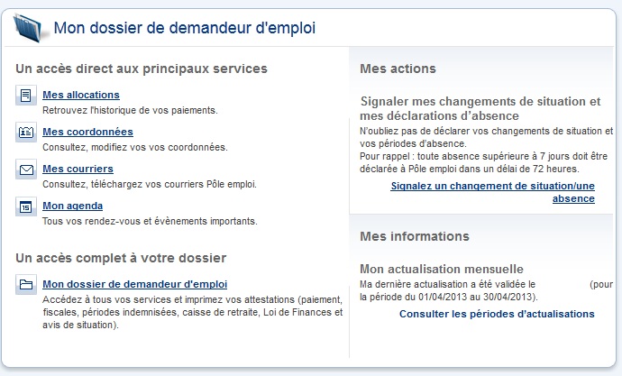 mon dossier assedic